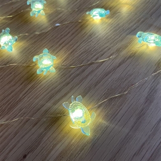 LED kobber lyskæde med havskildpadder - 2m 20 lys